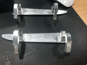 2G Billet Handles - Anodized Clear (no pocket)